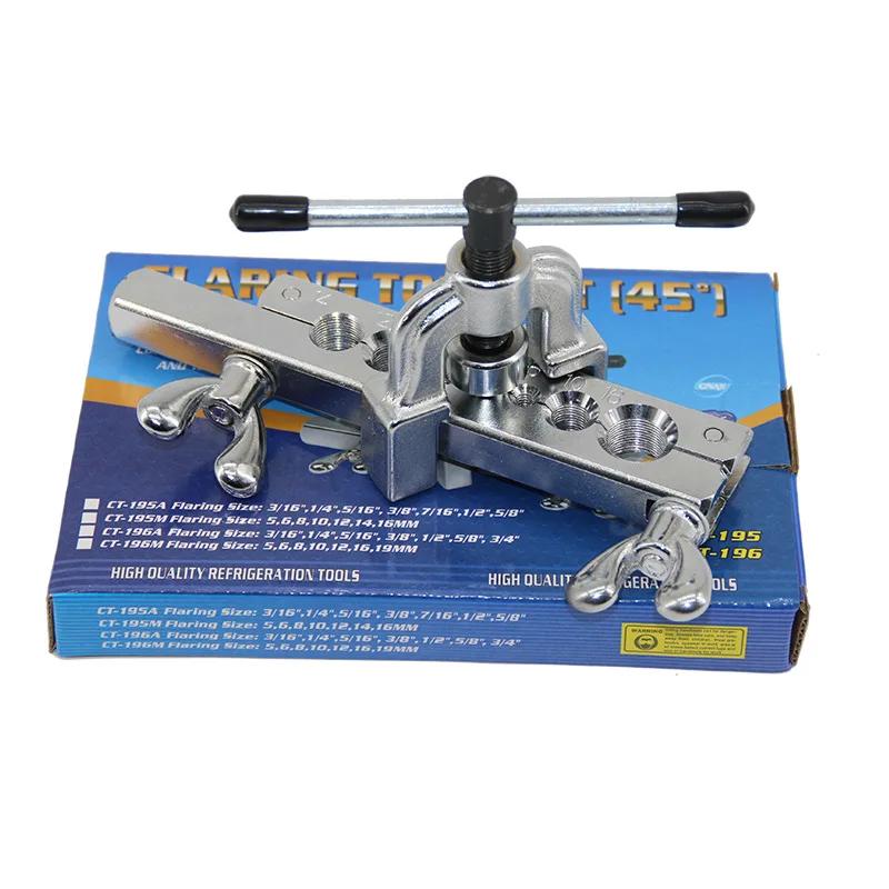 Allsome Kit di utensili per svasatura per espansore di tubi in rame da 45 gradi, utilizzato per alesare tubi in rame e altri tubi