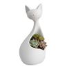 Flowerpot Ornament, with 3D Printed Cat Shape, Compact Size Dual Function Flowerpot And Storage Case for Home Office Desk