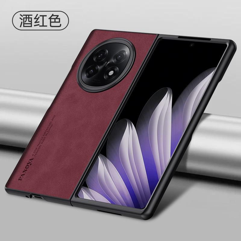 Sheepskin Is Suitable for OPPO Find N5 Mobile Phone Case Folding Screen Leather Pattern Soft Case Find N2filp Anti-drop Protection