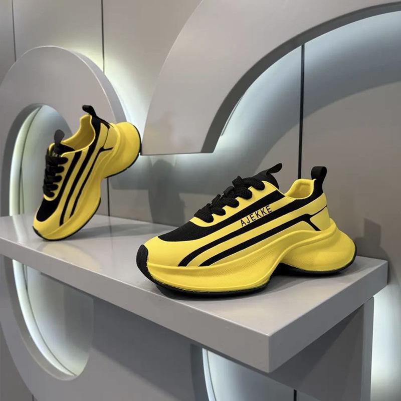 Men's casual high-end summer new thick-soled fashion low-top comfortable versatile trendy shoes breathable dad shoes men's shoes