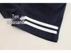 “2025 New Style Boys' Summer Two-Piece Set: Lapel Stripe Short Sleeve"