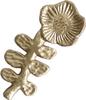Key Stone Aluminum Chopstick Strawberry Flower X X KI047793 Rest, Design, 8.5 3.7 0.9 Cm, Gold,