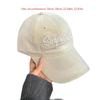Vintage Letter Embroidered Blue Baseball Cap Wide Brim Large Head Size Face Slimming Korean Style Sun Visor Peaked Hat For Women