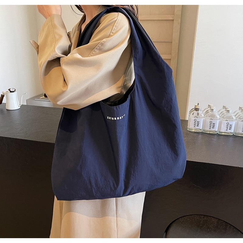Color Collision Letter Casual Handbag 2025 New Simple Shoulder Bag