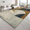 Modern Golden Geometry Carpet for Living Room Light Luxury Rugs for Bedroom Decor Large Area Lounge Sofa Side Floor Mats
