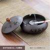 Retro Windproof Ceramic Ashtray with Lid Home Decor Accessories Ashtray Living Room Bar Cigarette Accessories Boyfriend Gift