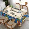 Jüdisches Neujahr Shana Tova Tischdecke für Tischdekoration Rosh Hashanah Honigtopf Obst Küche Esstischdecke Fiesta Party Deko