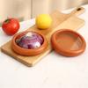 4Pcs Fruit and Vegetable Storage Container Re-usable Food Storage Container Savers for Onions, Lemons, and Tomato