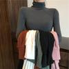 Clearance Sale Warm High Collar Women's T-shirt Casual Base Layer Shirt Trendy All-Match Inner Wear Polyester Fiber Full Sleeve Regular Fit