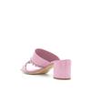 Salvatore Ferragamo Ferragamo Braided Slip On Sandals Pink
