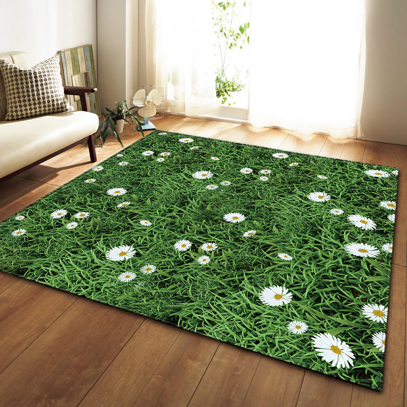 Lotus Goldfish 3D Carpets Living Room Area Rug Outer Space Planet Bedroom Rug Children Play Mat Coffee Table Carpet Floor Mat