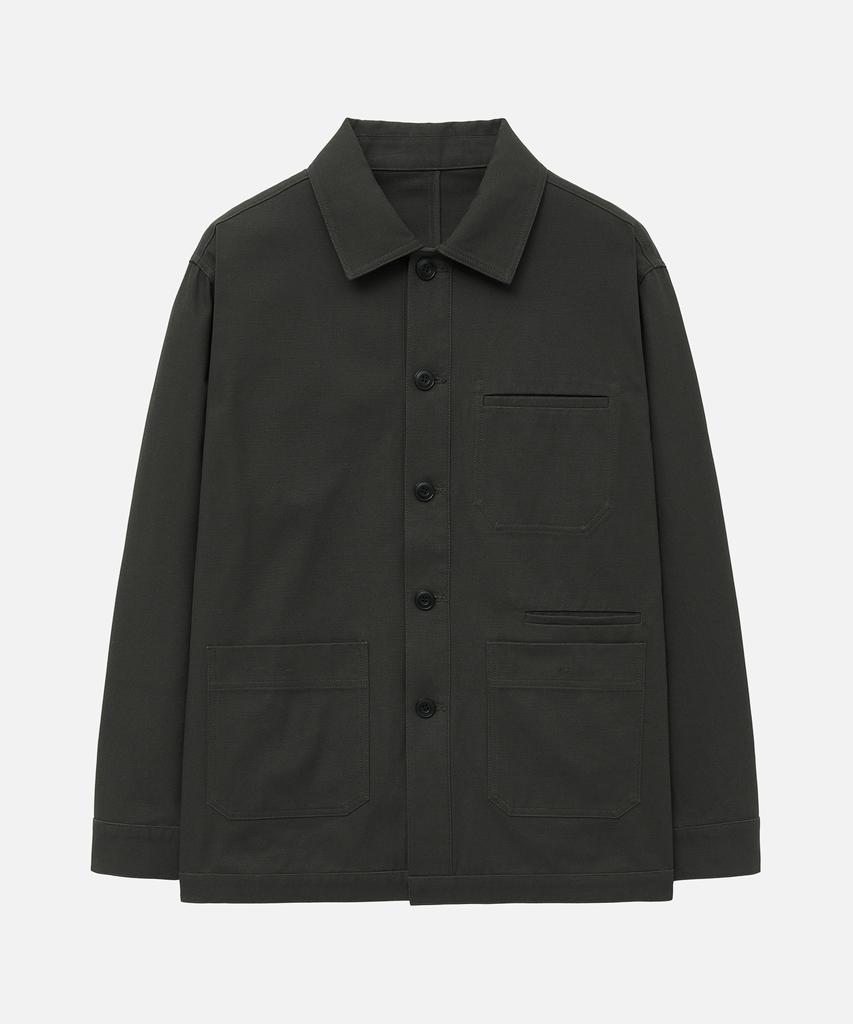 Draw Fit Garni Pocket Chore Jacket [Khaki]