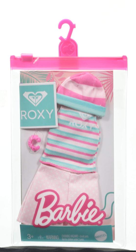 Barbie Licensed Fashion Set Doll Storage [ROXY Collaboration] [8-Fashion Box] [Dress-Up Clothes] [Includes Case] [Ages 3+] 986A-GWF05