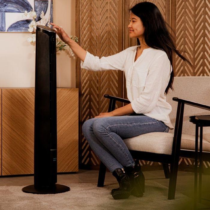 Ventilateur de Colonne - Cecotec - EnergySilence 9250 Skyline Smart Tilt - 45 W - LED - Télécommande
