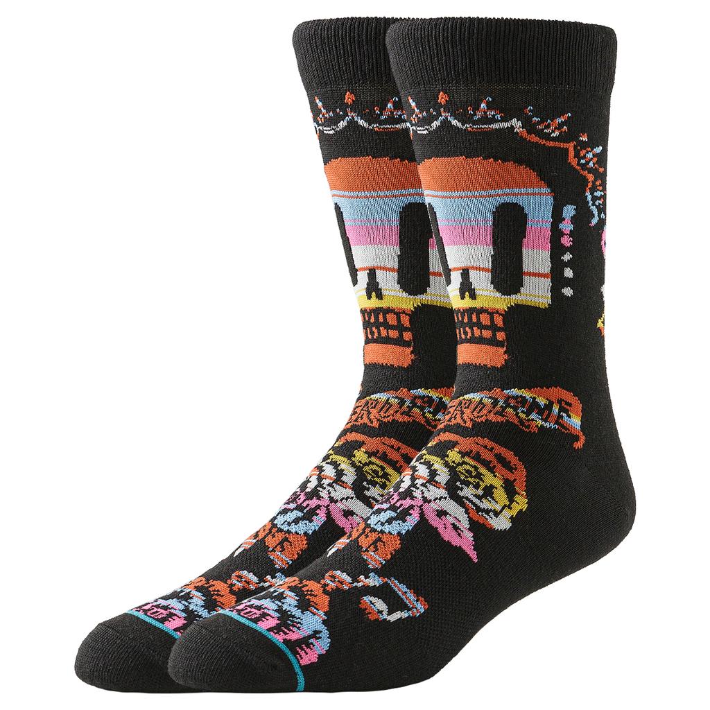 Men Women Tube Socks Sport Misfits Skull Rose Designer Creative Novelty Funny Happy Street Style Socks Skateboard Basketball