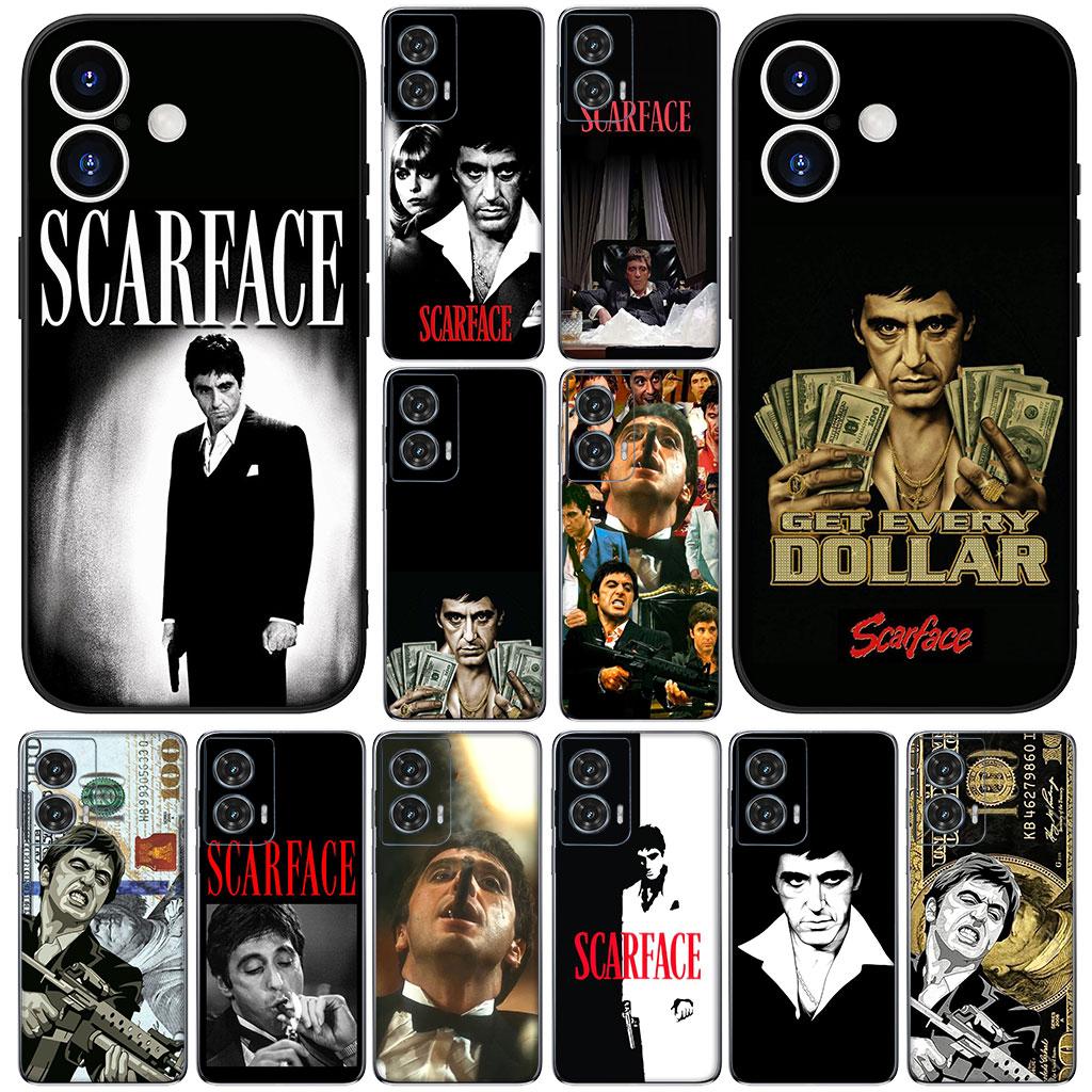 Scarfaces Al Tonys Pacinos Montana for Motorola Moto Edge 50 One 30 Fusion 40 neo Ultra Pro 20 Lite G50 G85 G84 E15 E14 Case