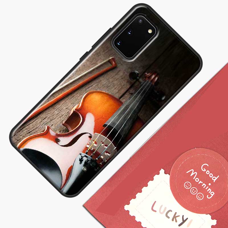 Elegant Violins Bow Sheet Music Phone Case For Samsung Galaxy S23 S26 Ultra S20 S21 S22 S24 S25 Plus S10 S25 FE Cover Shell