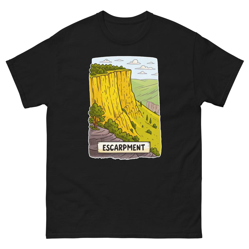 Escarpment Geographical Landscape Location Scenery T-Shirt