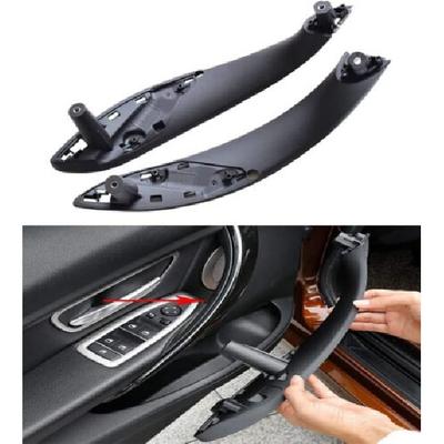 2PCS Black Interior Door Pull Handle Cover For BMW 3 4 Series F30 F31 F32 F35 M4
