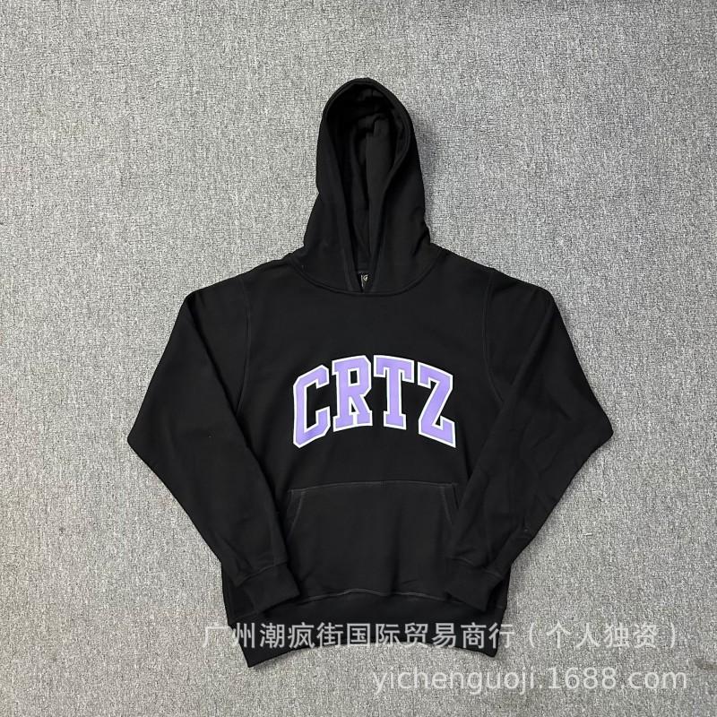 Corteiz Classic Ship Print Fleece Hoodie Casual Streetwear Men Women