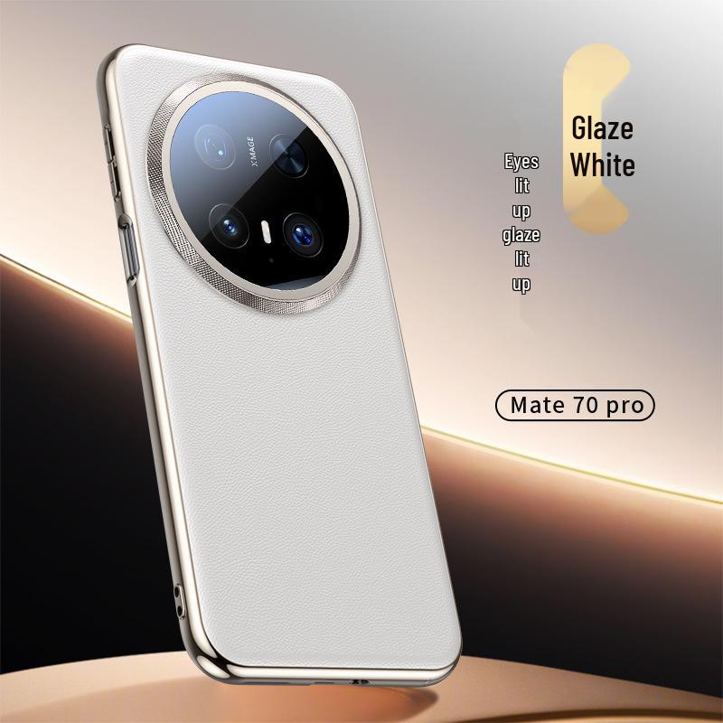 Huawei Mate70/MateRS Ultradünne Lederhülle: Vollständige Objektivabdeckung, Sturzschutz