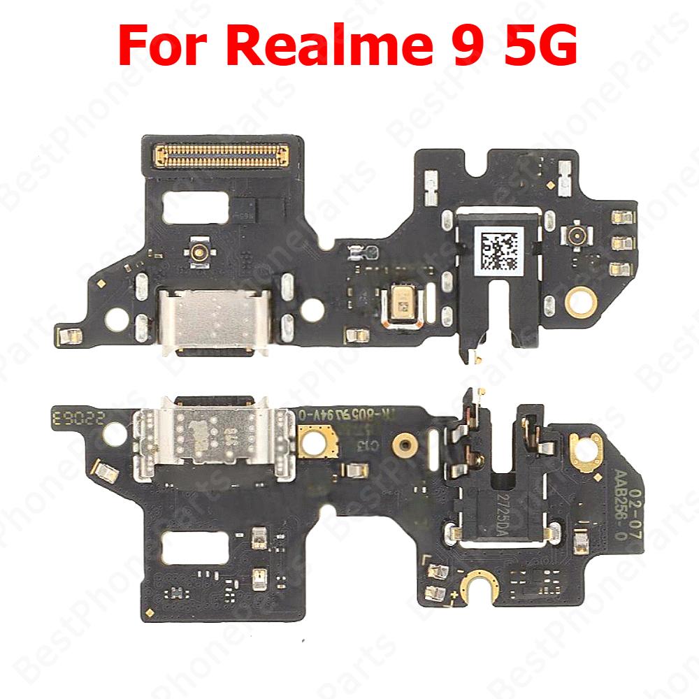 Charging Port For Realme 11 5G 10 4G 9i 9 Pro Plus Pro+ Charge Board Usb Connector PCB Dock Plate Socket Mobile Phone Parts