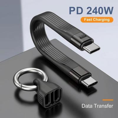 240 Вт 40 Гбіт/с Кабель Type C з брелоком PD3.1 5A 8K@60 Гц USB-C до USB Адаптер Високошвидкісний Синхронізація Даних Та Кабель Швидкої Зарядки