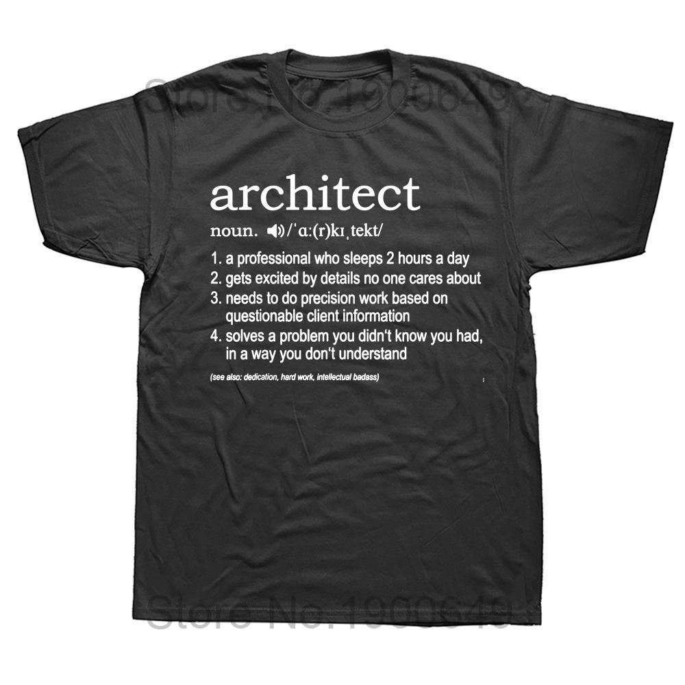 Architect Brain Architecture Students T Shirt Summer Graphic Cotton Streetwear Short Sleeve Birthday Gifts Tshirt Mens Clothing