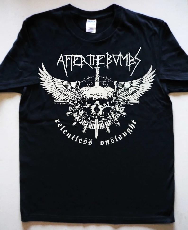 Vintage AFTER THE BOMBS Relentless T-shirt Tee Women Men LT400 S