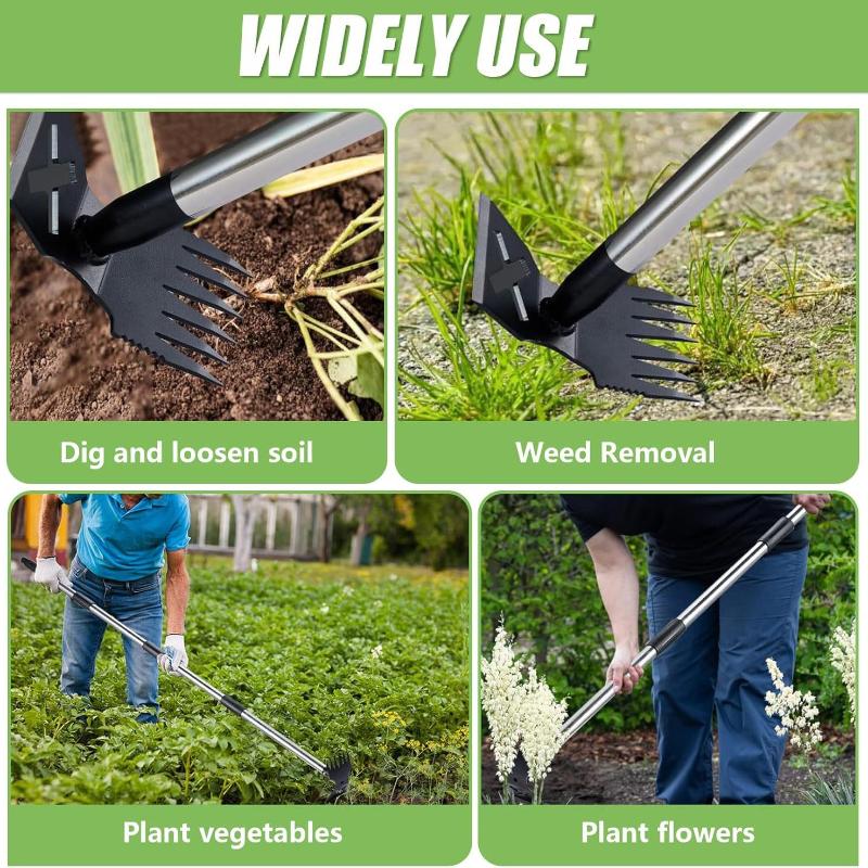 Multi Functional Hoe 2-in-1 Manual Weeding Shovel Suitable for Use In Courtyards Lawns Terraces and Gardens As a Household Tool