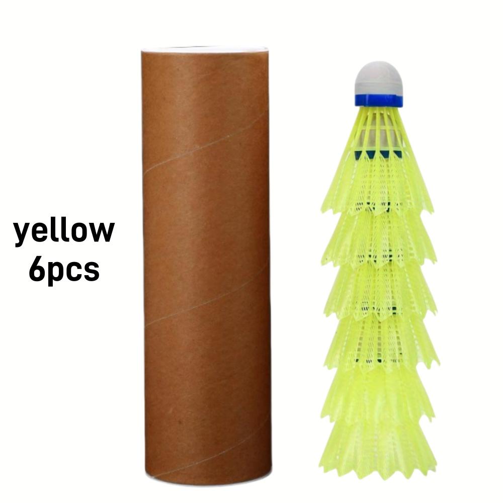 Durable Nylon Badminton Shuttlecocks Lightweight Easy-to-Track Balls for Enhanced Gameplay Outdoor Training Sports Equipment Kit
