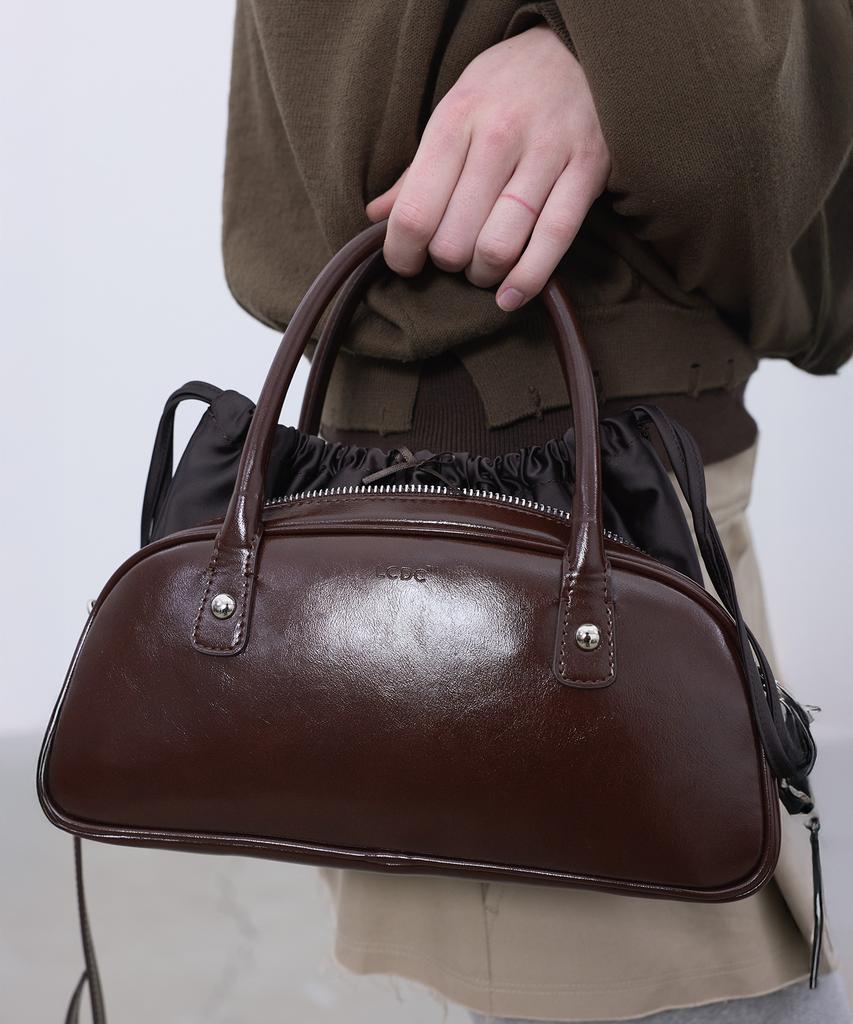 Lcdc™ Ribbon Drawstring Tote Bag (Brown)