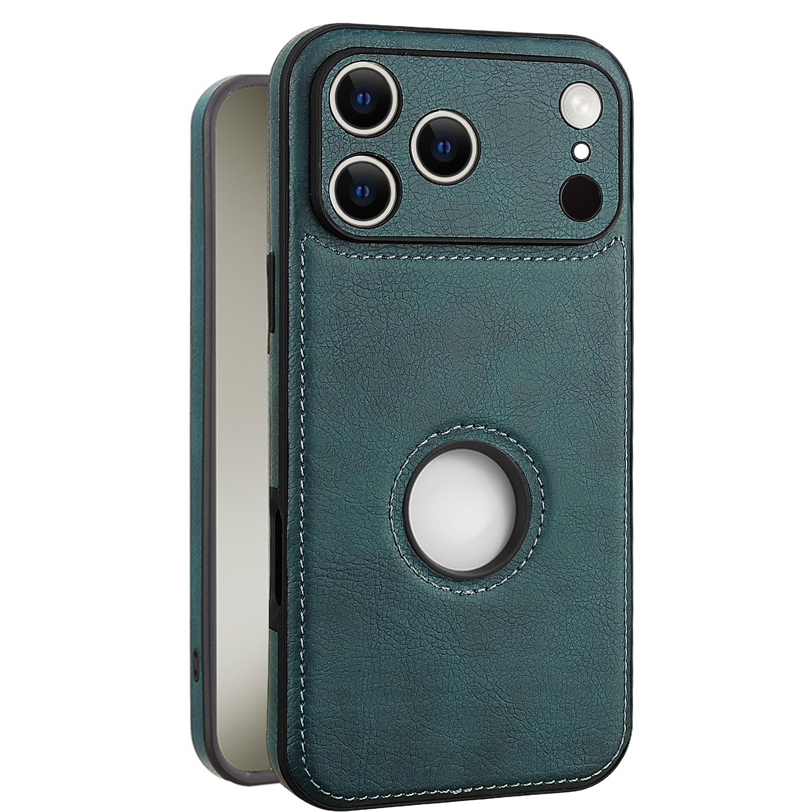 

Cowhide Phone Leather Case for iPhone 17 Pro Max Air 16 Pro 16e 15 Plus 14 13 12 11 XS XR X 7 8 SE3 Camera Lens Protection Cover iPhone Air зелёный