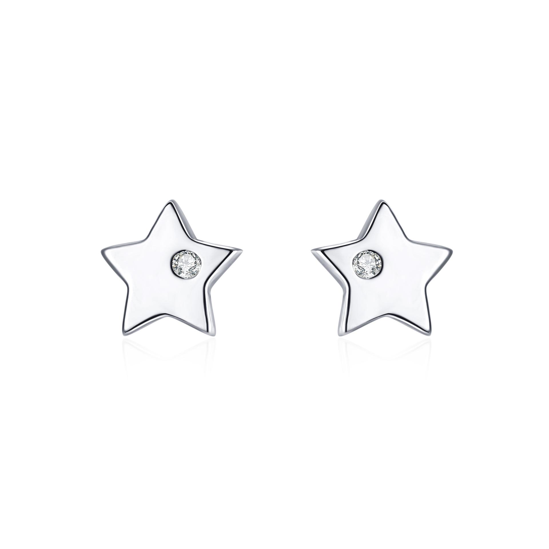 

Серьги-пусеты из стерлингового серебра 925 пробы в виде пятиконечных звезд: Женская классическая и элегантная бижутерия 925 Silver