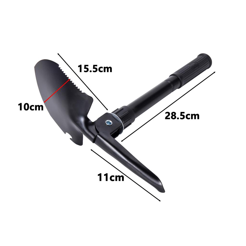 Foldable Portable Camping Shovel Outdoor Survival Engineer Shovel Multifunction Military Tactical Shovel Garden Hoe Digging Tool