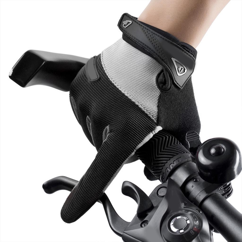 Nonslip Bicycles Touchscreens Gloves Full Finger Cycling Gloves Outdoor Shock Absorbing Workout Gloves Wear Resistance