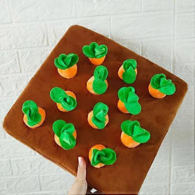 Pet Dog Chew Toy Pull Up Carrots Radish Vegetable Plush Child Educational Toys