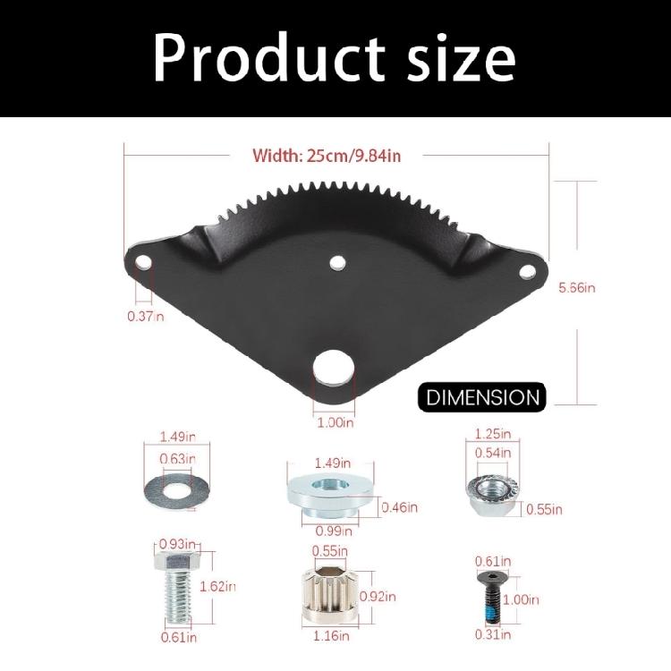 Replacement Steering Sectors Gear Plate Rebuild Component Tractor Accessories Steering Gear Rebuild Kit for Lawn Mowers