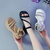 Roman Sandals Lady 2025 Summer Explosion Internet Celebrity Platform European Goods Increase