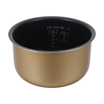 Replacement Rice Cooker Pot 3L/101.44oz Aluminum Alloy Inner Pot Compatible with Midea Rice Cooker, Dishwasher Safe Cooking Bowl