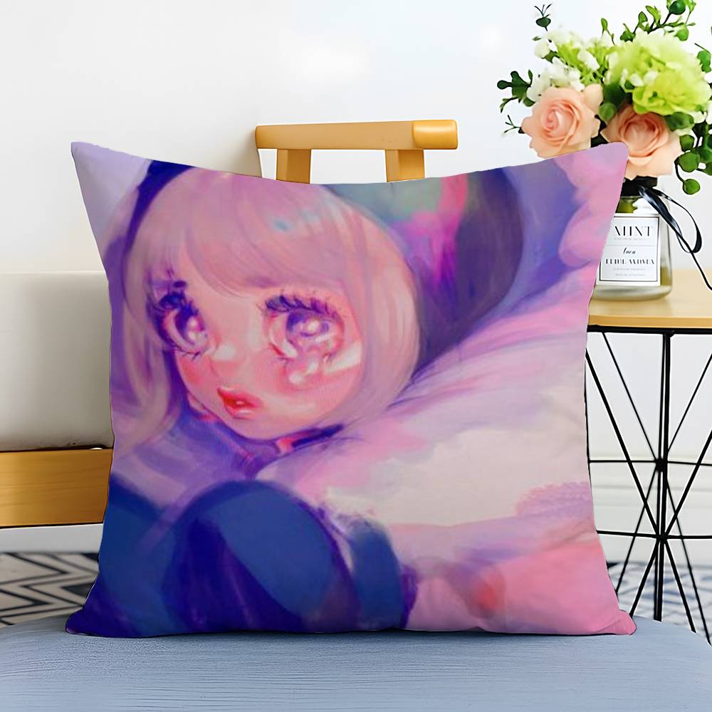 Abstract Painted Beautiful Girl Pillow Case Printed Brushed Fleece Pillow Baby Skin-Touch Eco-Friendly Dye-Sublimat