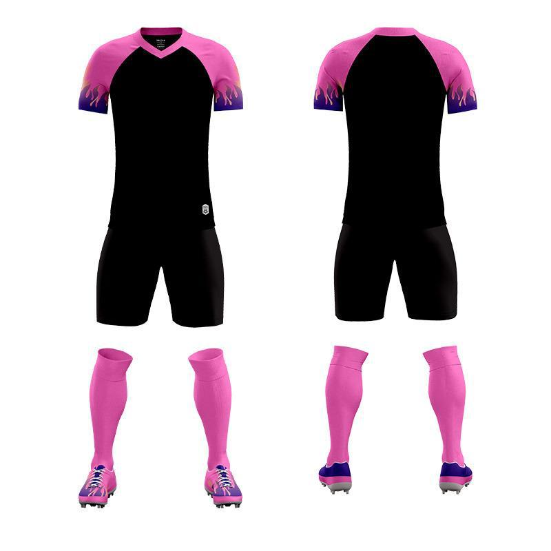 Children'S Football Uniform Set, Male And Female Adult Sports Training Clothing, Short Sleeve Middle Football Uniform