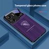 Wood Grain Lion Head For Xiaomi Redmi 13C Note13 12 Pro Plus 5G Note 9 13T Pro POCO X6 F5 F6 Black Tempered Glass Phone Case