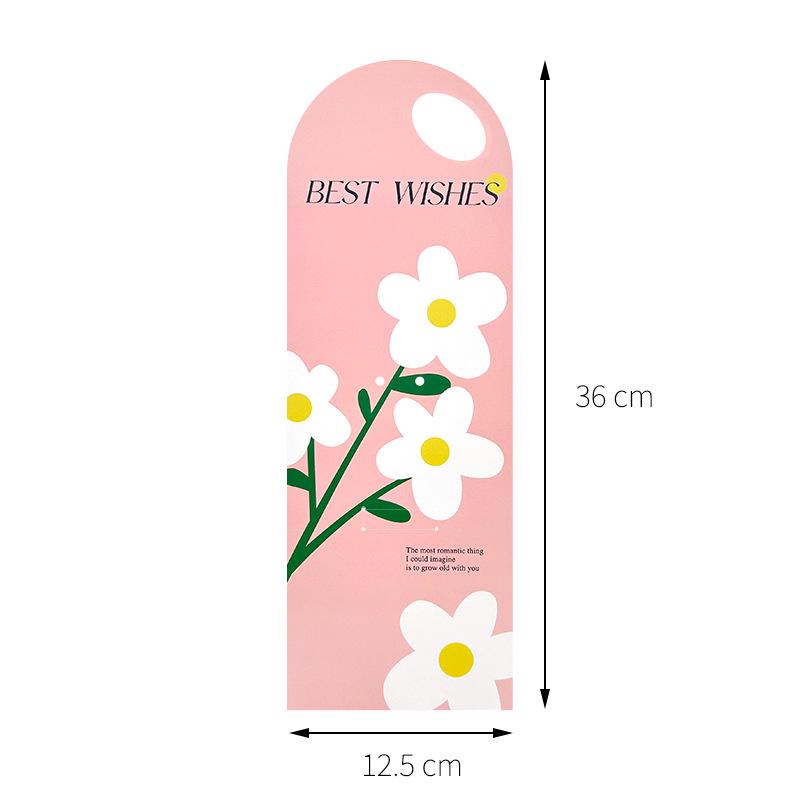 Valentine’s Single Flower Gift Box with Handle - Includes Card & Bouquet Packaging