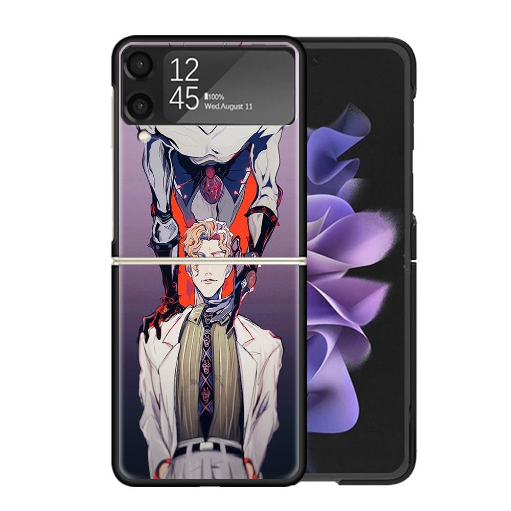 JoJo Adventure Killer Queen Clear Phone Case For Samsung Z Flip 7 6 5 4 3 Galaxy ZFlip7 ZFlip6 ZFlip5 ZFlip4 ZFlip3 5G Print Cov