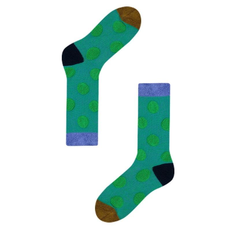 

Three-Dimensional Polka Dot Terry Socks, Warm Floor Socks, Contrasting Pure Cotton Piles, Socks One size fits all зелений