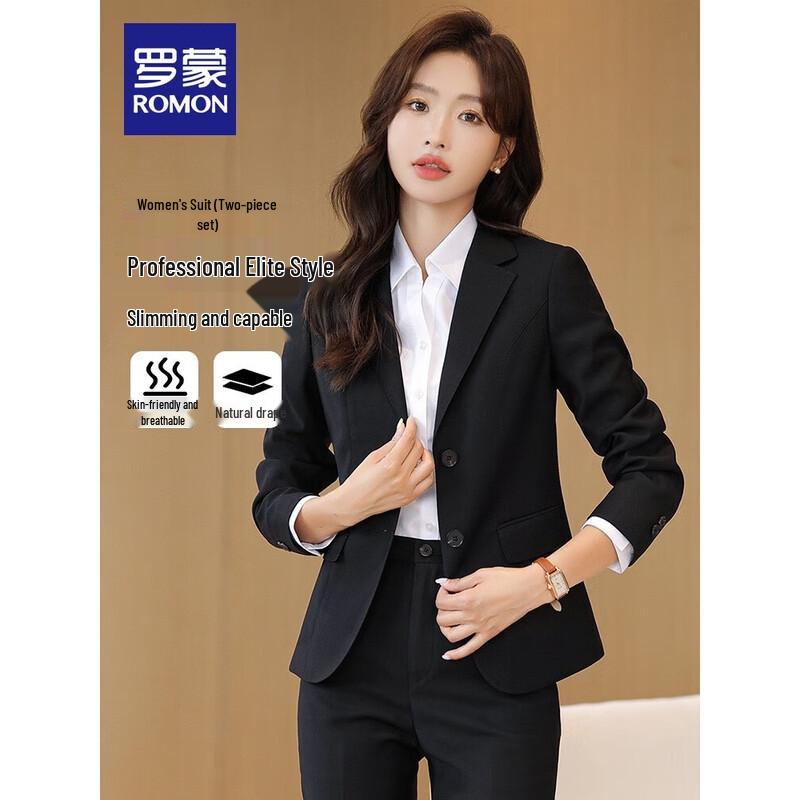 Luomeng Women s Professional Suit 2-Piece Set S