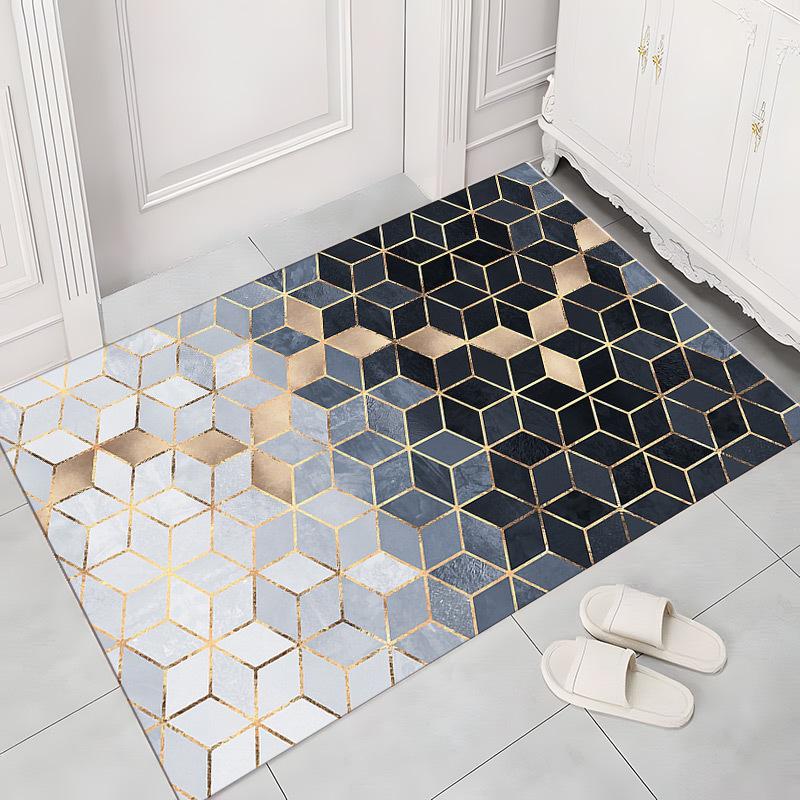 

Придверный коврик Коврик для спальни Ванной Кухни Грязеотталкивающий коврик для пола 40 * 60Cm