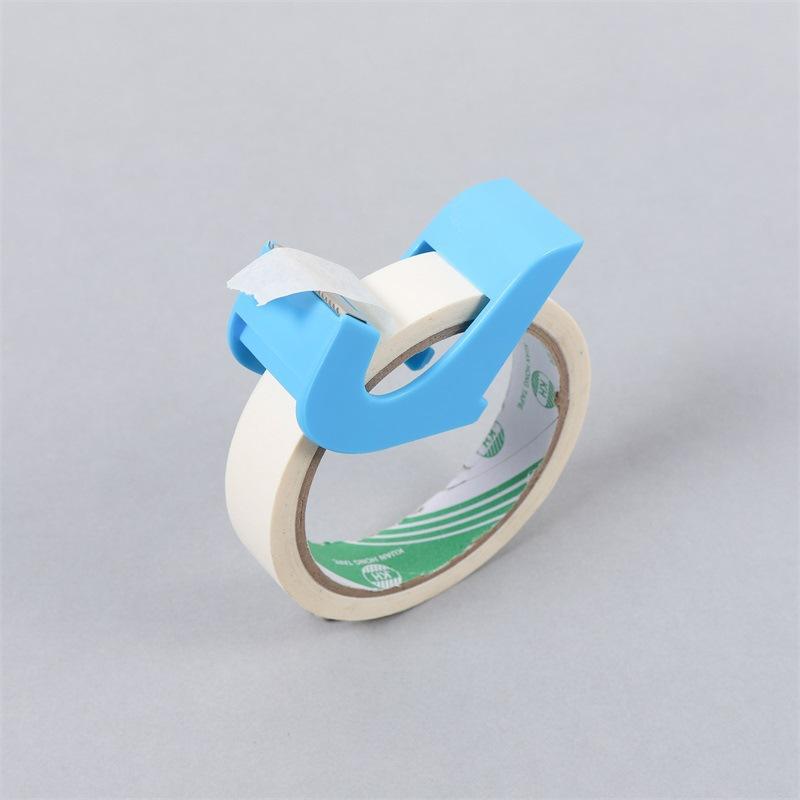 [Портативный резак для скотча] Портативный ручной резак для скотча - Компактный и удобный дизайн, Защита лезвия синий