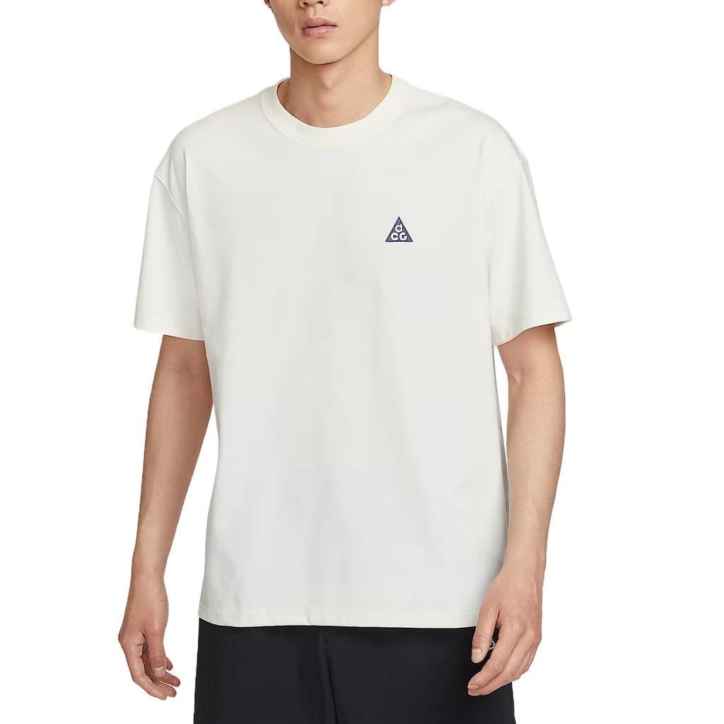 Nike ACG Serisi Arka Logolu Baskılı Moda Sade Güzel Düz Renk Kısa Kollu Tişört Erkek Üstleri IH8660133